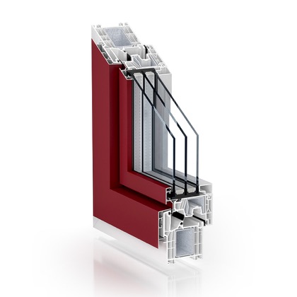 Fenster- und Türfarbe Weinrot