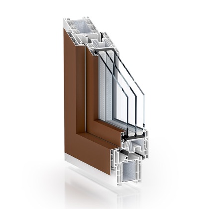 Fenster- und Türfarbe Nussbraun